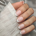 Oval Classic French BIAB Gel Handmade Press-Ons